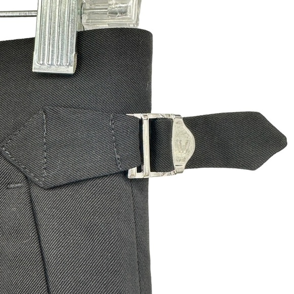 NEW  Everlane The ’80s Italian Wool Wide Leg Pants in Black Side Buckles Size 2 - Picture 6 of 11